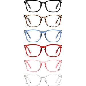 CCVOO Mix & Match Reading Glasses for Women - Lightweight, Comfortable Fit, Clear Vision - Blue Light Blocking (+1,75)