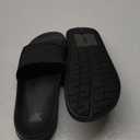 Embossed Slide Black, Size 9