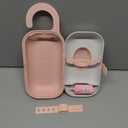 keepigo| Baby pink Diaper Bag Wipe Dispenser | 3-in-1 Portable Diaper Caddy Organizer, Baby Wipe Holder with Disposable Bags | Baby Essentials for Newborns, Toddlers, Travel & Baby Shower Gifts