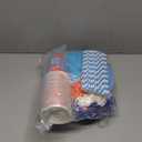 188 Pcs Birthday Party Decorations Set, Blue and Orange Theme with Banner, Balloons, Plates, Cups and Cupcake Toppers