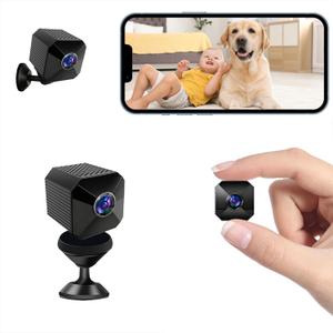 Mini Camera - 4K HD Nanny Camera | Dual-Band 2.4/5GHz WiFi Indoor Security Cam with AI Human Detection, Night Vision, Magnetic Design, Multi-User Sharing, Cloud & TF Storage for Baby, Pet & Elder
