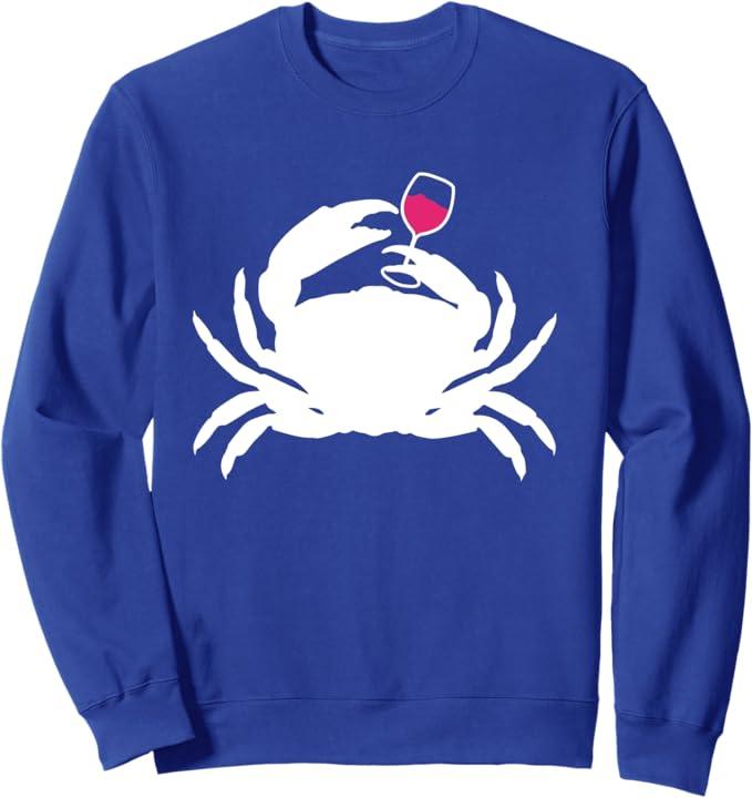 Crab Ocean Gift Cruise Vacation Lovers Drinking Sweatshirt, Size M