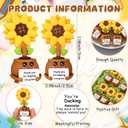 50 Pcs End of Year Gifts for Women Mini Rubber Toys Positive Gift Teacher Appreciation Week Birthday End of The Year Thank You Gifts for School Office Desk Decor Supplies(Sunflower)