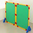 2 Pack Play Panel - Classroom Dividers for Room Separation, Versatile Dividers for Kids & Learning Spaces, Easy-Assemble Room Divider for Class (Green)