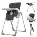 Inglesina My time Highchair, Pepper - Adjustable High Chair for Babies & Toddlers, 4 Height & 3 Recline Settings, Collapsible, Tool-Free Assembly, BPA Free, Removable Tray for Easy Cleaning
