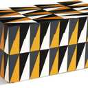 Handicrafts Home Large Decorative Storage Box with Lid, Keepsake Storage Box, Decorative Jewelry & Memory Box for Coffee Table, Shelf & Bedroom Decor, Puzzle Guild 10 x 5 x 5 (Multicolor Box)