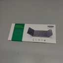 Samsers Multi-Device Foldable Bluetooth Keyboard with Touchpad, Rechargeable Dual-Mode(2.4G+BTx2) Wireless Keyboard with Holder, Portable Folding Keyboards for Android Windows iOS Mac OS - Black