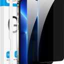 Fotbor for iPhone 14 Plus & iPhone 13 Pro Max Privacy Screen Protector, 2 Pack Privacy Screen, Anti Spy Tempered Glass Film with Easy to Install Kit, 6.7 Inch (iPhone 13 Pro Max - 6.7 inch, Black)