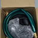 Water Transfer Pump, 115V 1/10HP Electric Utility Pump with On/Off Switch 2 * 6 ft Water Hoses Kit for Removing Water from Garden Pools Aquariums Hot Tub Draining 1/8 Low Suction for Rain Barrel