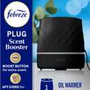 Febreze Plug Scent Booster in Black, Continuous Scent Device Oil Diffuser, Compatible with Febreze Air Freshener Plug in Refills