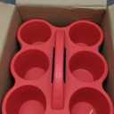 4 Packs Plastic Cup Caddy for Drink Delivery, Classroom Caddy 12x9.5x5.1 Inches, Assorted Colors