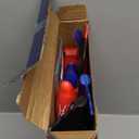 3 Pack Airplane Launcher Toy with Glowing Eyes & Web-Pattern Wings,2 Flight Modes Outdoor Games for Kids,Boys Toys Age 3-12,Birthday Gifts for 3 4 5 6 7 8 9 10 11 12 Year Old,Kids Gift(Red&Blue&Black)