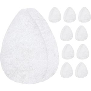 IMPRESA Facial Exfoliating Pads - Deep Cleansing Facial Sponges - Daily Exfoliation Face Scrubbers - Extra Thick Face Sponge - White, Pack of 10