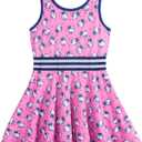 Hello Kitty Sanrio Girls Sleeveless Dress for Toddler and Big Kids (XL)