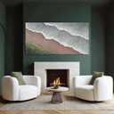 SHEYOYE Green Abstract Wall Art and White Textured Canvas Wall Decor | Modern Wall Decor for Living Room, Bedroom or Dining Room | Wall Hanging 24" x 48"