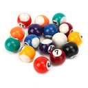 GBSCLOVER Mini Pool Balls 16Pcs, Smooth Mini Billiard Balls Set Polyester Resin, Lightweight Pool Table Accessories for Game Rooms, Bars, Sports Recreational Games, 0.98in