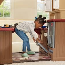 Step2 Brown Grand Walk-In Classic Toddler Pretend Play Kitchen Set Kitchen Set