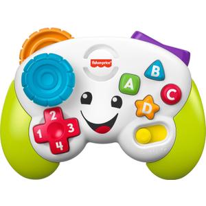 Fisher-Price Baby & Toddler Toy Laugh & Learn Game Controller, Green, Musical Learning Activity for Pretend Play Infants Ages 6+ Months