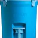 STANLEY Adventure 2 Gallon Fast Flow Water Jug, Ice Water Dispenser, Insulated Beverage Cooler with Easy Pour Spigot and Latched Foam Lid (Azure)