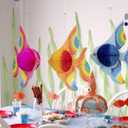 90shine 12PCS Tropical Fish Party Decorations Supplies- Under-The-sea/Mermaid/Luau/Hawaiian/Kids Birthday Table Centerpiece