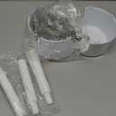 Toilet Plunger with Holder, Plungers for Bathroom Heavy Duty for 5.7-inch Toilet Drain, Toilet Plunger and Holder Combo for Bathroom Cleaning (White)