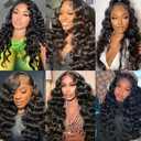 Loose Body Wave Bundles Human Hair #1B Loose Wave Bundles 14 16 18 inch Natural Black Human Hair Bundle