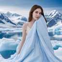 Cooling Comforter King Size - Cooling Blankets for Hot Sleepers and Night Sweats, Absorbs Body Heat to Keep Cool, Luxury Breathable Soft Lightweight - Blue, Q-Max>0.4, King (90" x 106")