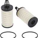 2 Pcs Engine Oil Filter Compatible With Mercedes-Benz Vehicle C, CLS, E, CLE, S, ML, SL Series, Replace #2761800009
