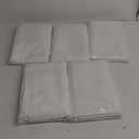 Surmente 5 Pack White Rectangle Tablecloth 90 x 132-inch Rectangular Polyester Table Cloth for Weddings, Banquets, or Restaurants