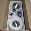 VONLUCE Ceiling Fans with Lights, 52 inch Ceiling Fans with Lights and Remote/APP/Alexa Control, 3 Blades, 6 Speeds, Noiseless Reversible DC Motor, Smart Ceiling Fan for Bedroom Farmhouse, Nickel