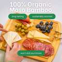 GREENER CHEF 12 Inch Small Bamboo Cutting Board with Lifetime Replacements - Small Wooden Chopping Board for Kitchen, Meat, Vegetables, Cheese, Bread, Charcuterie, and Everyday Food Prep (Two-Tone)