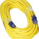 Prime ECPL511735 14/3 SJTW Lighted Locking Plug, 100-Feet