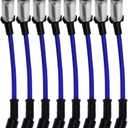 10.2MM Spark Plug Ignition Wire - Replacement for 2000-2009 Chevy, GMC, Isuzu, Hummer V8 (48322R, 48322, 7831)