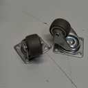 HOLKIE 1 inch Small Caster Wheels for Furniture Low Profile Casters Set of 12 Perfect Wheels for Small Project,Nightstand,Side Table