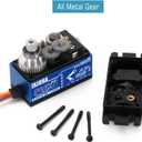 INJORA RC Digital Servo 14kg Low Profile Servo Metal Digital Core High Torque Servo for 1/10 1/12 RC Vehicles On-Road Touring Drift Car Helicopter Model