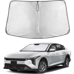 EcoNour Windshield Sunshade Compatible for Kia K4 2025 2026, Sun Visor for Front Windshield & Window Sun Shade Cover, UV Heat Blocker & Protector, Car Accessories