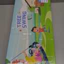 Hapfan 40'' Spider Web Tree Swing, 750 lbs Outdoor Saucer Net Swing with Swivel and 9.8 FT Hanging Straps, Backyard Play Set Accessories (Blue)