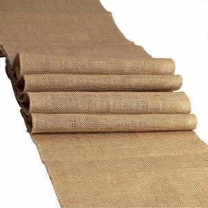 Sedona Designz 100% Natural Chic Rustic Burlap Jute Table Runner  12" x 108"  Odor-Free, Reusable, Serged Edges  Farmhouse Wedding & Event Dcor  Made in USA & Imported