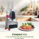 Cuisinart 5Cup Chop & Shred Food Processor, Compact Food Chopper, EasyStore Design, Silver FP-5