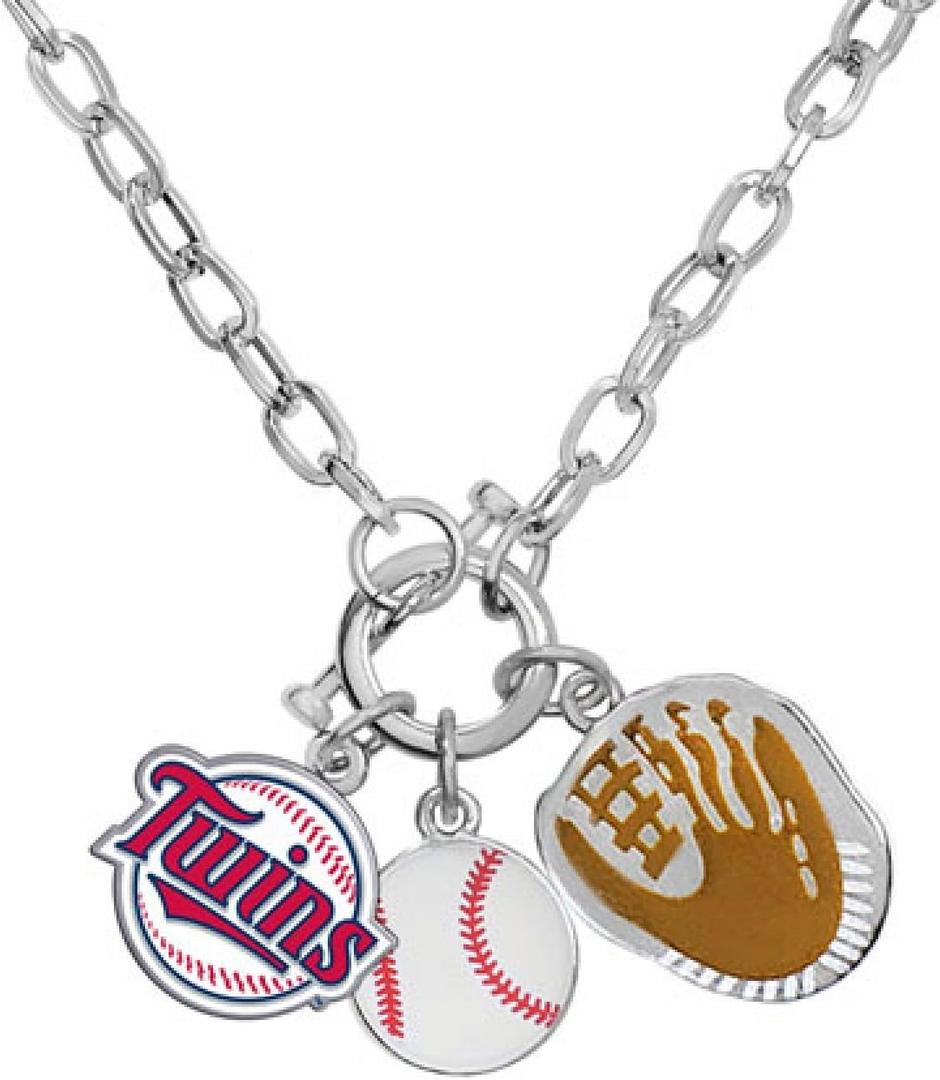 Game Time 101612 MLB Minnesota Twins Charm Necklace