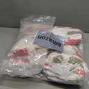 Cozyful Chunky Yarn for Hand Knitting - #10 Chunky Chenille Blanket Yarn, Jumbo Big Thick Chunky Yarns for Crocheting, Tie Dye Bulky Knit Yarns, 8 Skein (25 yds 8 oz Each Skein), Khaki & Rose & White