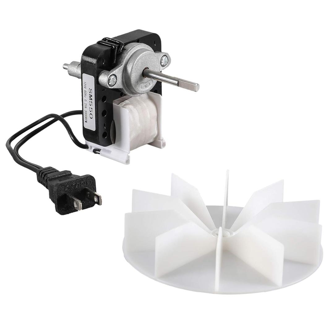Universal Bathroom Vent Fan Motor Replacement Electric Motors Kit SM550 Compatible with Nutone Broan 50 CFM120V Replace C01575 65100 EM550 EM750