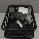 Bike Basket Rear, Large Bicycle Basket with Cargo Net, Liner and Waterproof Cover for Electirc Bike, Ebike and Bikes, Large Capacity Wire Bakset (16.9 x 13 x 5.9")