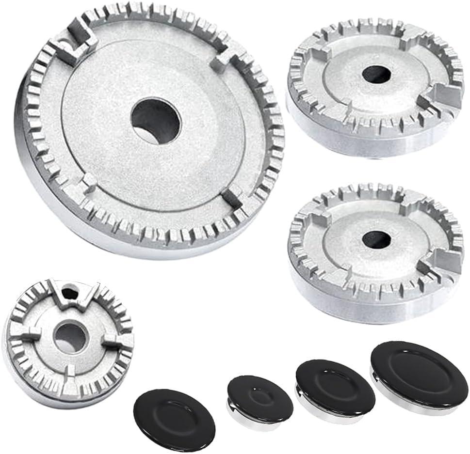 Oven Gas Hob Burner Crown Flame Cap, Upgraded Gas Burner Flame Cap Fits Most Gas Stove Burners