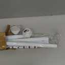 Tension Curtain Rod 30 To 63 Inch White Tension Rods Adjustable Spring Loaded Curtain Rods 7/8" Curtains Rods No Drilling Tension Rods For Windows Bedroom Closet Doorway Door