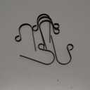 Hotop 6 Pieces Christmas Stocking Holders for Mantle Christmas Stockings Hangers Multiple Usage Stocking Holders with Anti-Slip Pads for Christmas Party Decorations (Black)