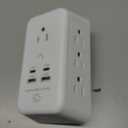Multi Plug Outlet, USB Wall Charger, Surge Protector, 7 Outlet Extender with 4 USB Charging Ports (2 USB C) 1680J Power Strips Outlets with Night Light, Wall Plug Adapter Spaced for Home Travel Office