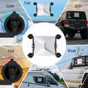 starlink mini Suction Cup Mount, Window and Sunroof Suction Cup Minimount for Stable Satellite Signal in Motorhome, Carbon Steel Mount Accessories for Car/SUV/RV/Boat/CamperBlack