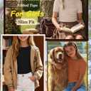 3 Pack Girls Short Sleeve Cute Shirts | Ribbed Knit, Crew Neck, Slim Fit, Summer, Basic, Soft, School Outfit, Trendy, Ages 5-14, Solid Colors, Versatile Styling