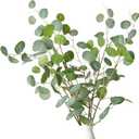 Melorca&Guilla Artificial Plants,3PCS 43.3" Green Large Fake Eucalyptus Faux Branches for Vase, Faux Greenery Stems for Shop Garden Office Home Decor
